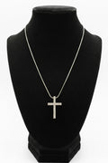Angeliyah Silver Crystal Cross