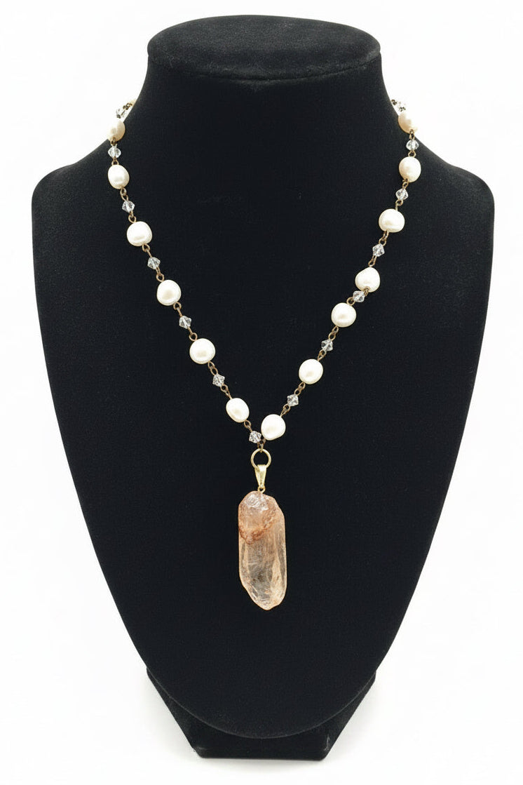 Angeliyah Quartz & Perls Necklace