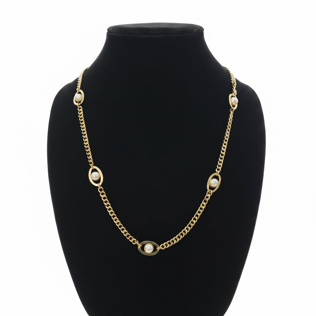 Angeliyah Gold Chain Touch Of Pearls