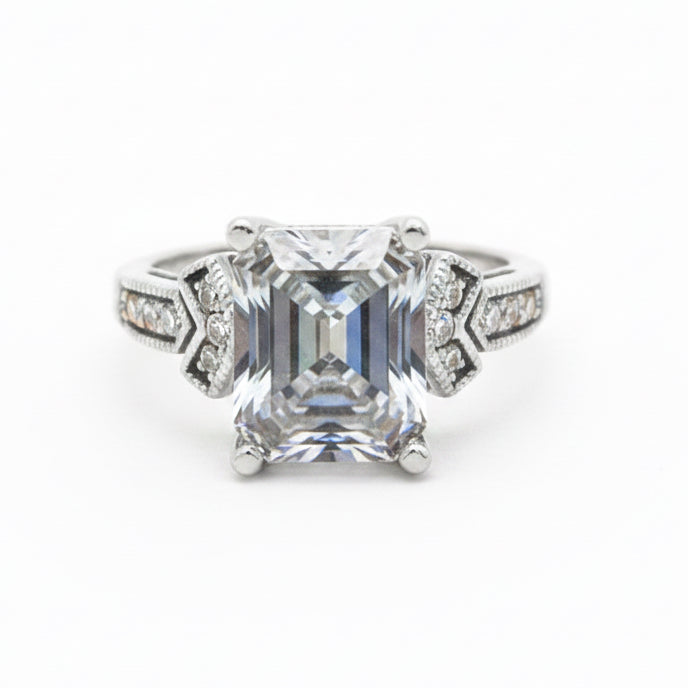 Silver Crystal Ring