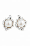 Angeliyah Silver & Pearl Earrings