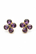 Angeliyah Violet Floral Earrings